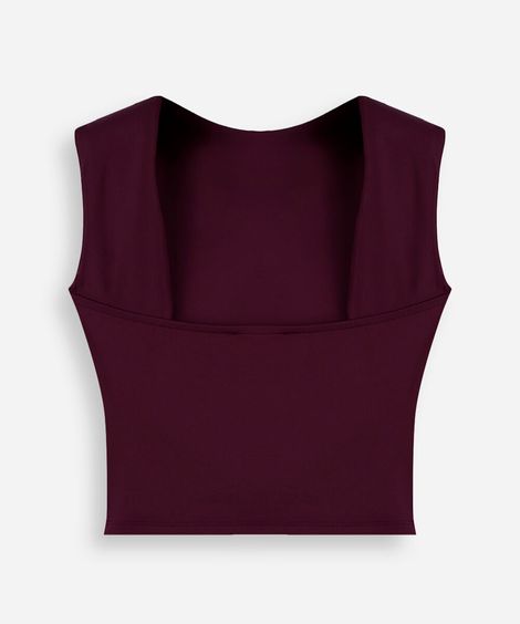 blusa juvenil de poliamida vinho