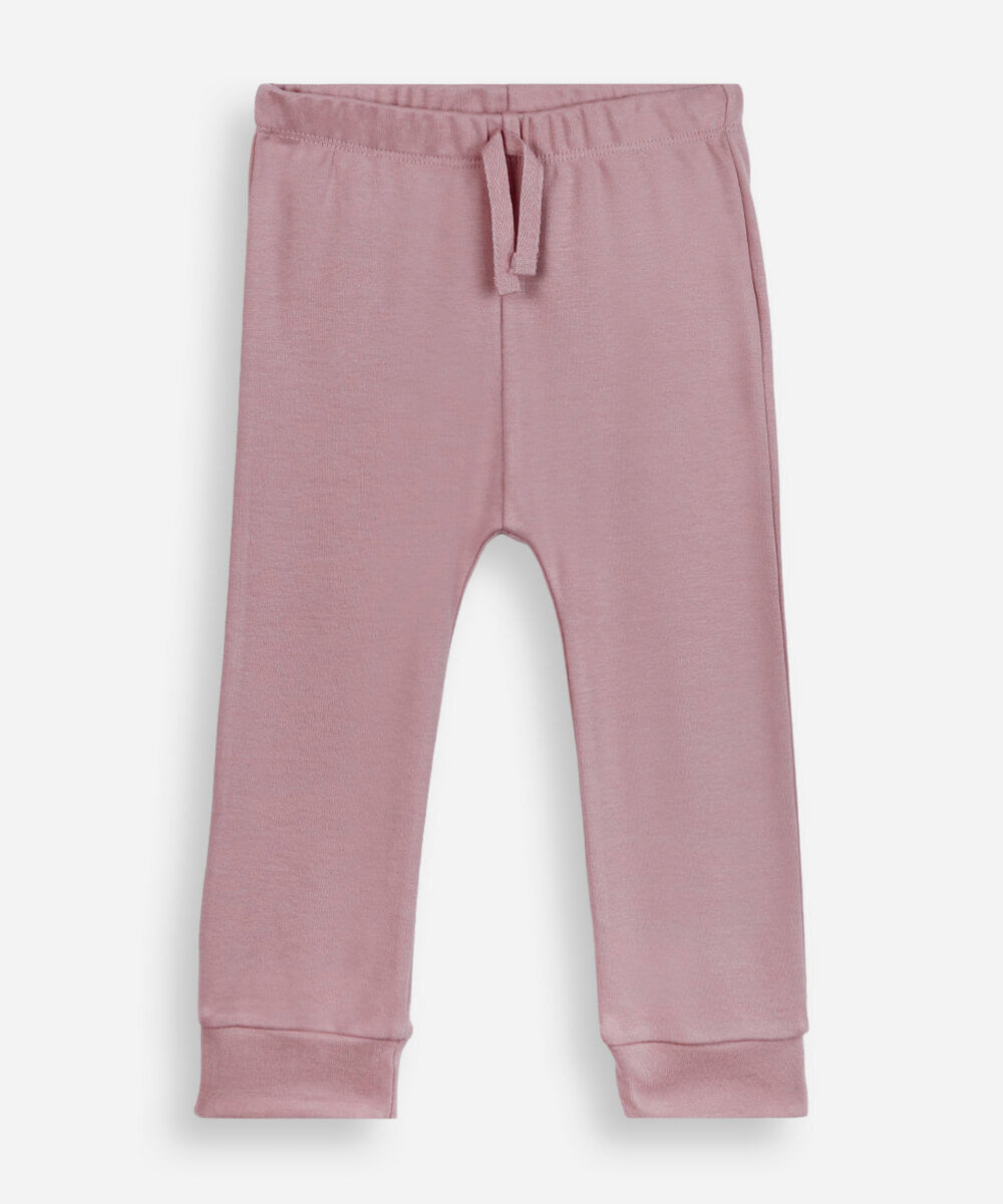 kit de 2 calças infantis jogger rosa