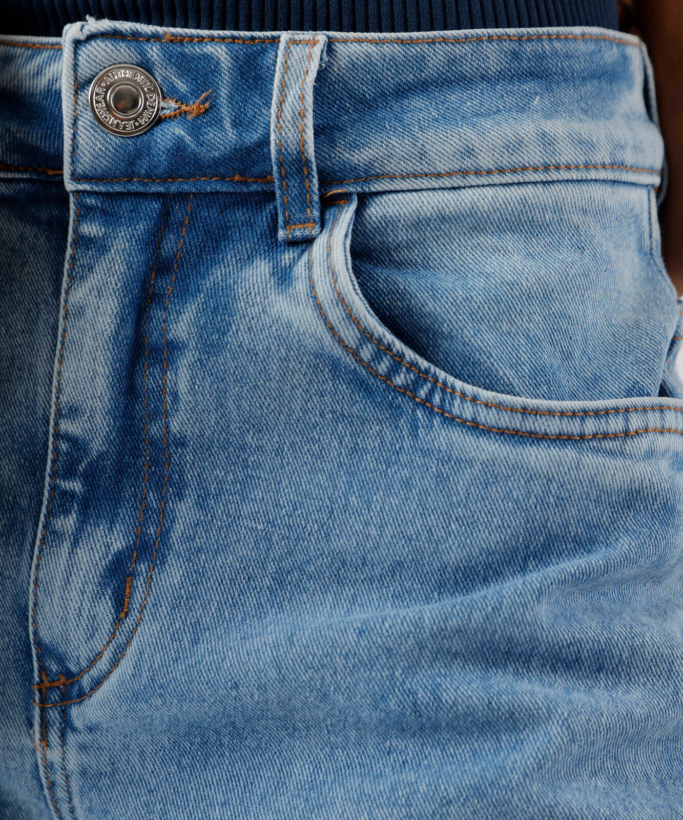 calça mom feminina jeans cintura alta azul