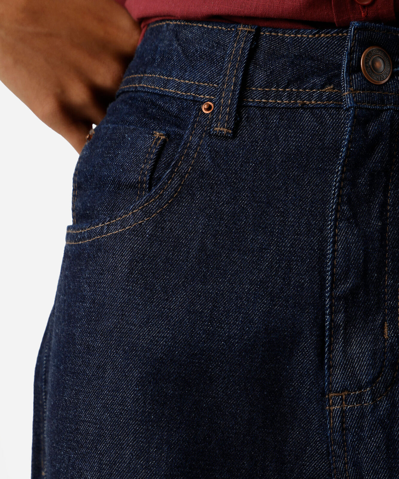 calça wide leg slim feminina jeans cintura alta azul