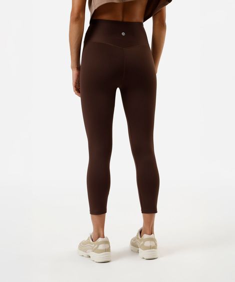 calça legging esportiva ace cós anatômico marrom