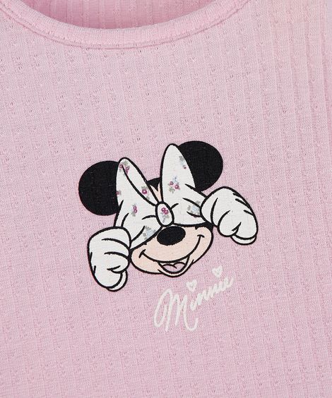 pijama longo infantil minnie rosa