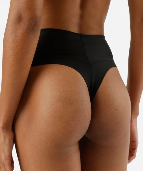 calcinha fio dental feminina demillus preta