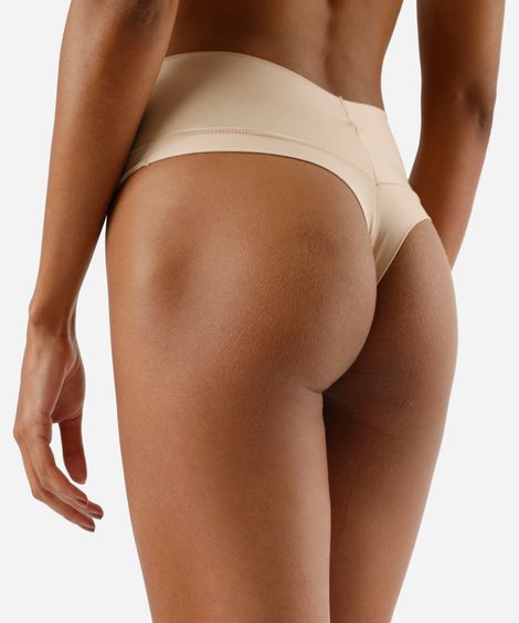 calcinha fio dental feminina demillus bege