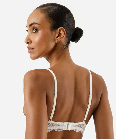 sutiã triângulo feminino de renda off white