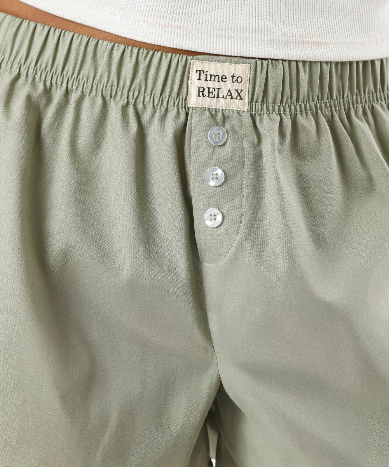 short de pijama avulso feminino boxer verde