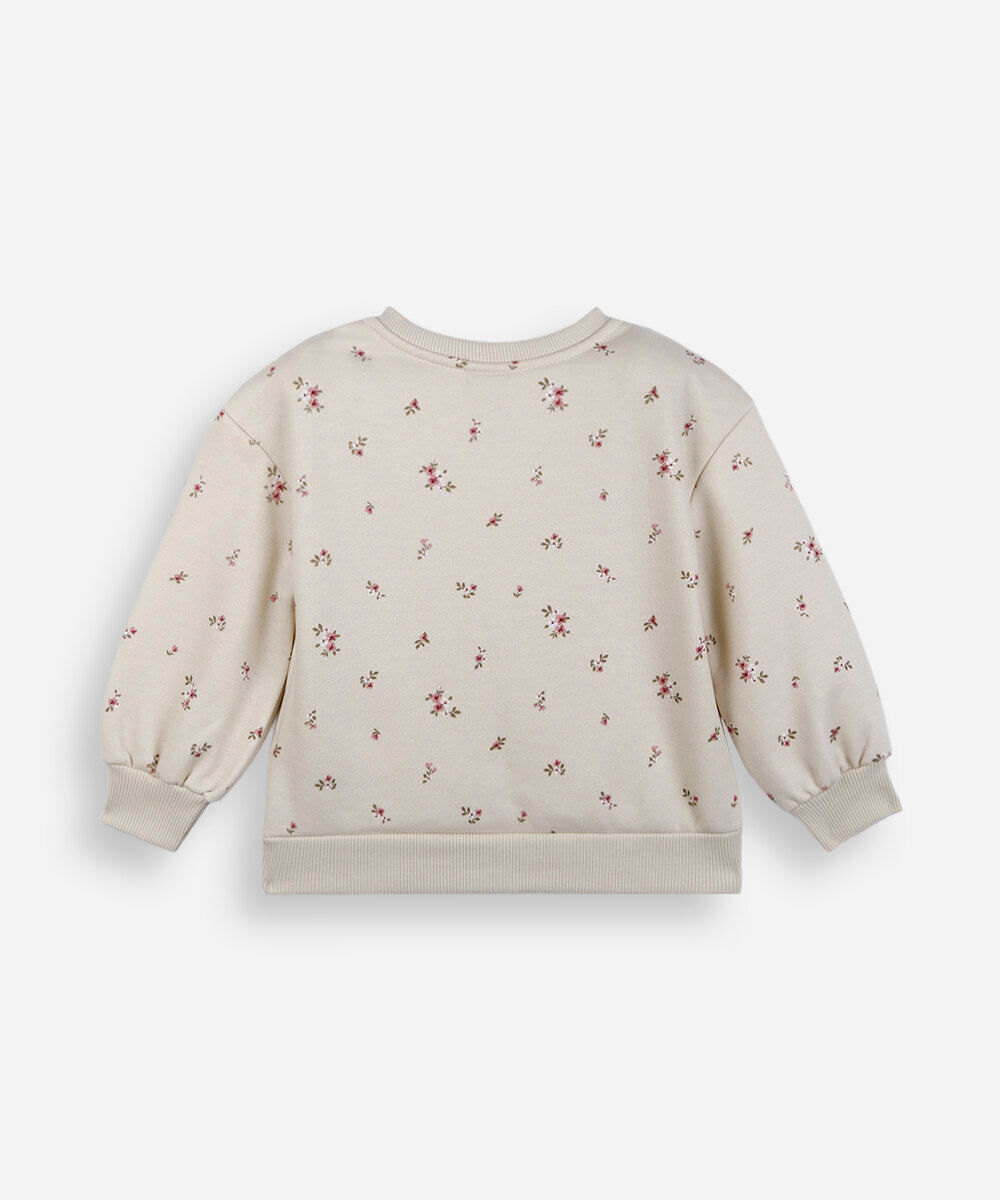 blusão infantil de moletom skye patrulha canina bege