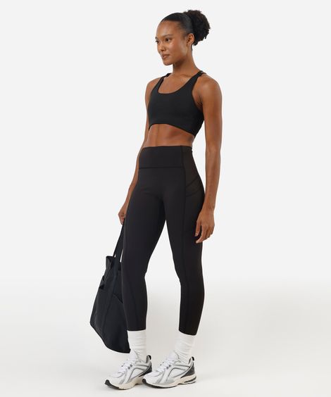 calça legging feminina esportiva ace com compressão preta