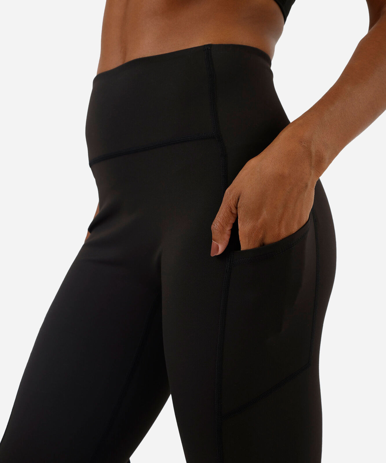 calça legging feminina esportiva com compressão preta