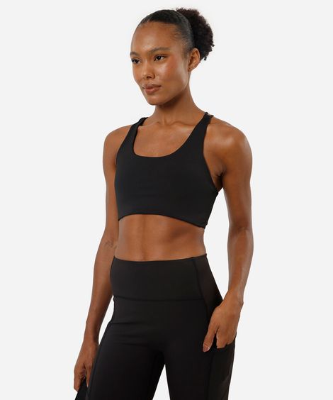 top feminino com bojo esportivo preto