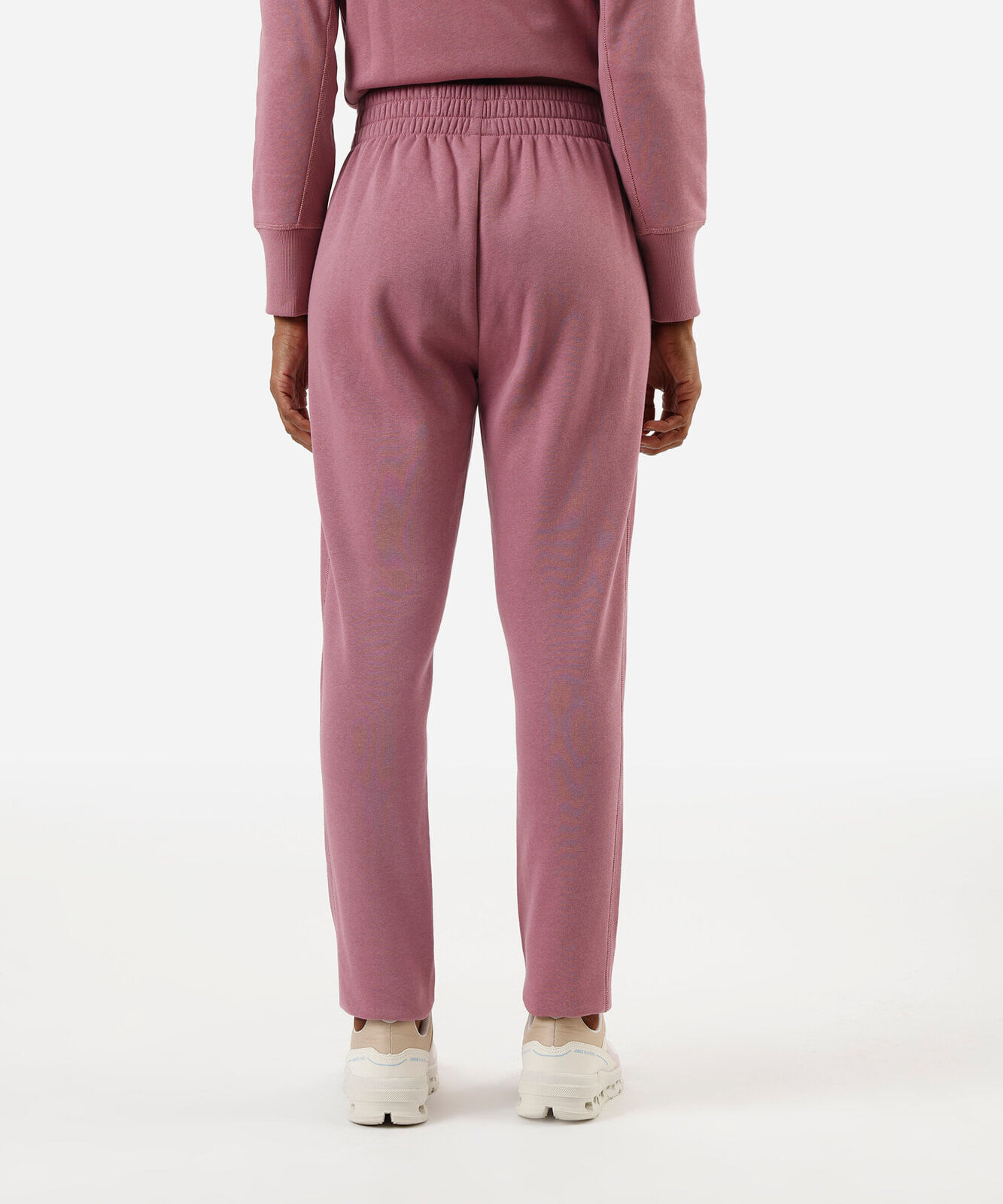 calça jogger feminina de moletom esportiva lilás