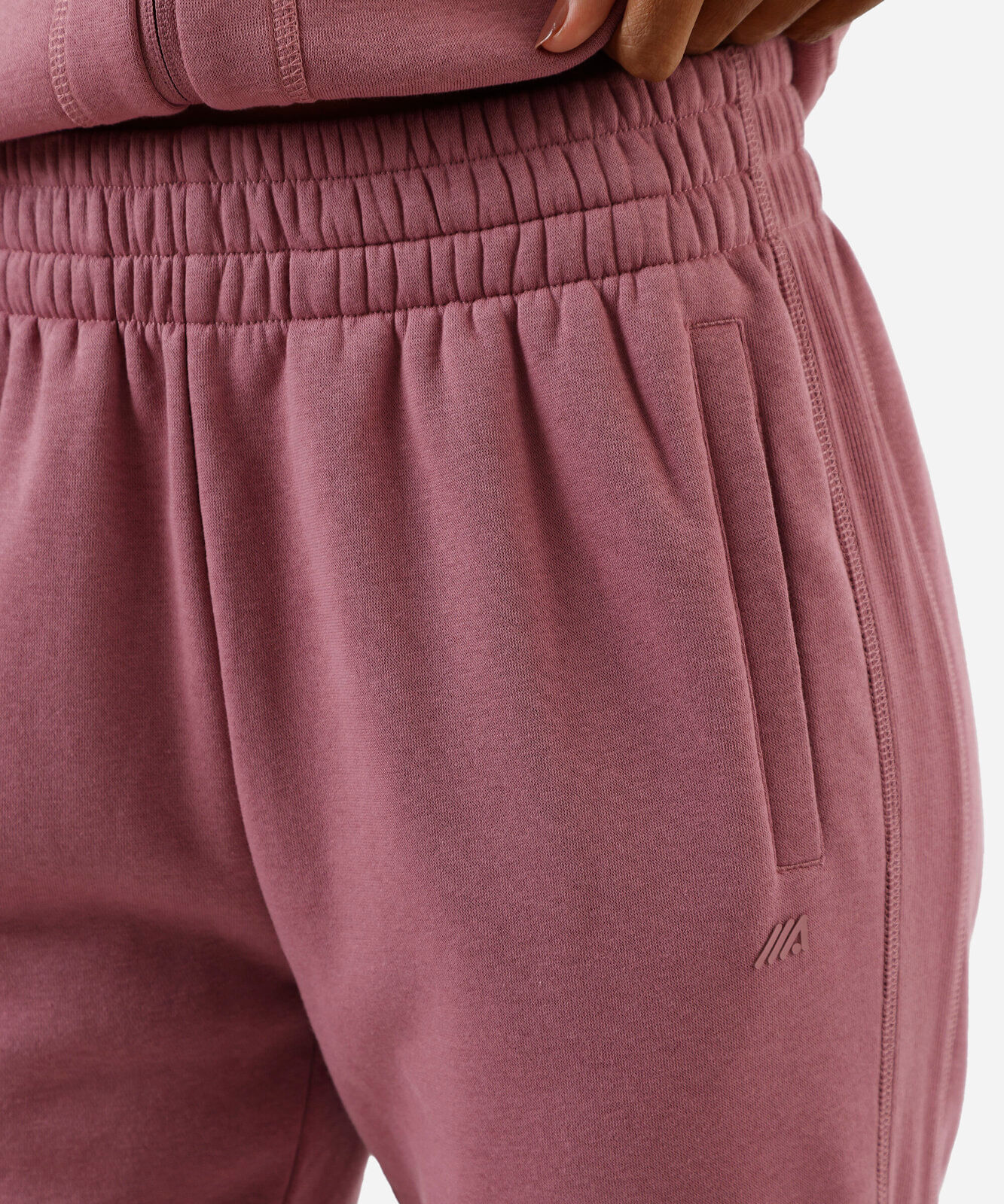 calça jogger feminina de moletom esportiva lilás