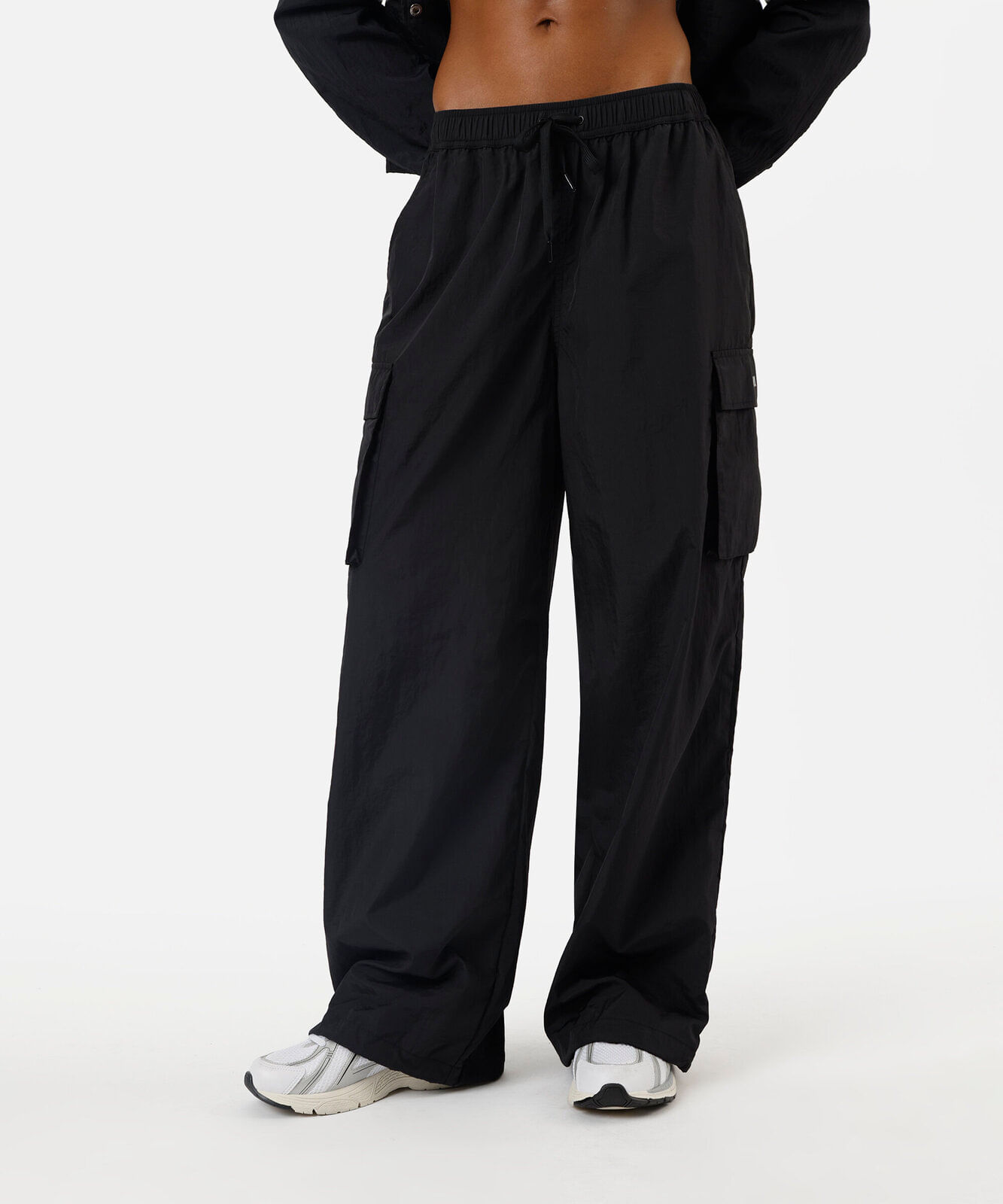 calça cargo feminina de poliamida esportiva preta