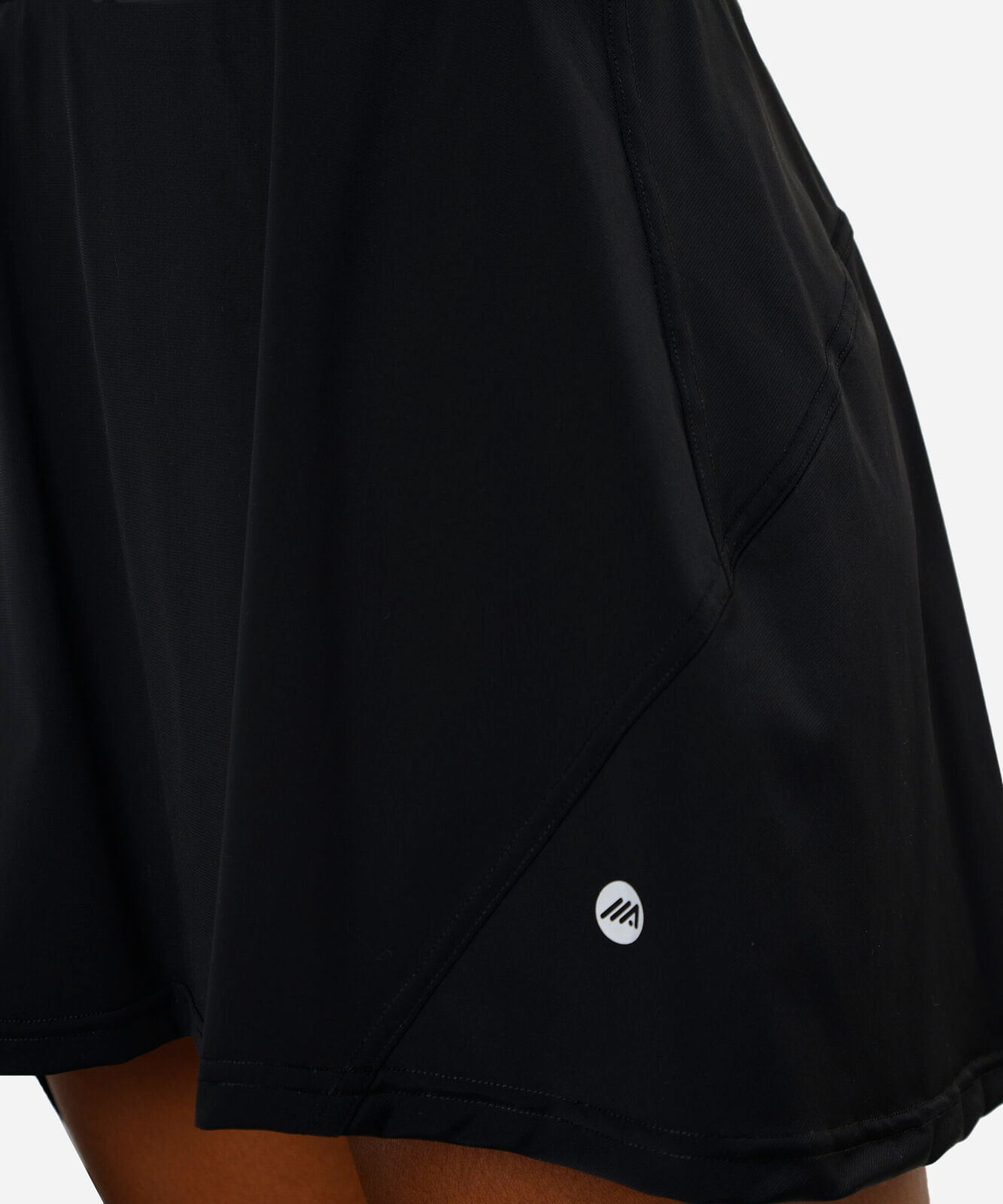 short saia feminino de poliamida esportivo preto