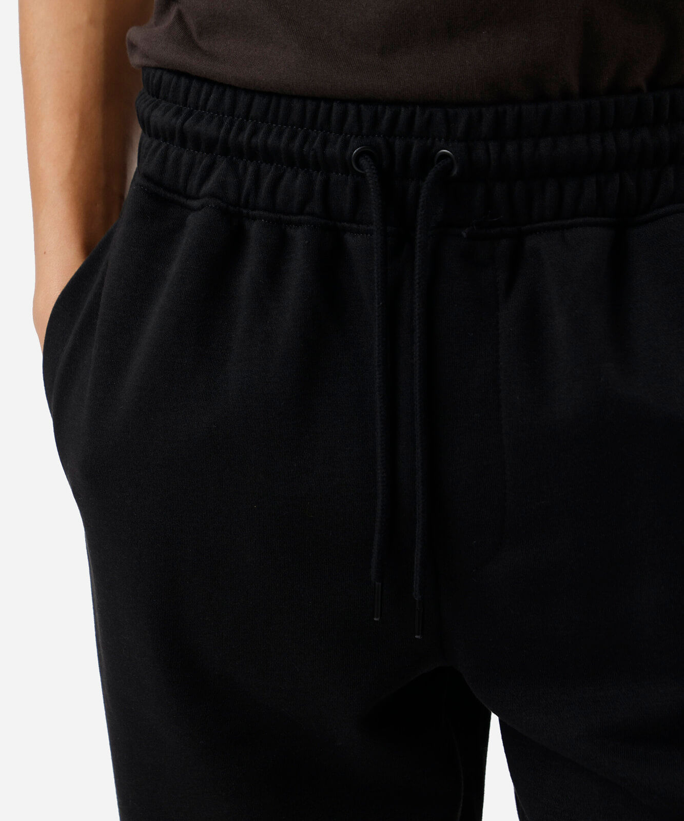 calça masculina jogger moletom preta