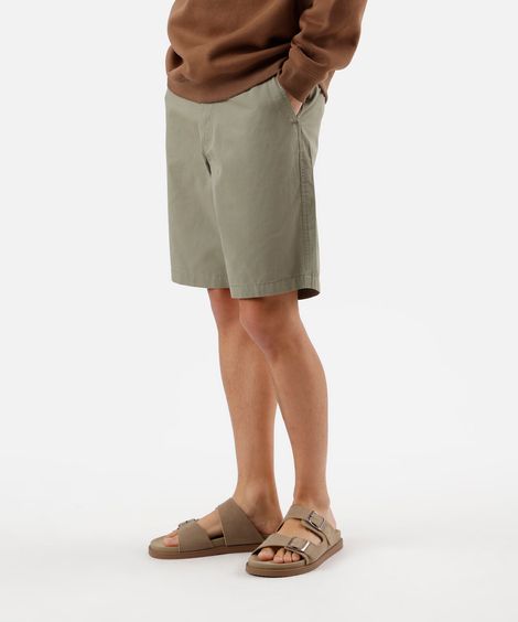 bermuda masculina reta chino verde
