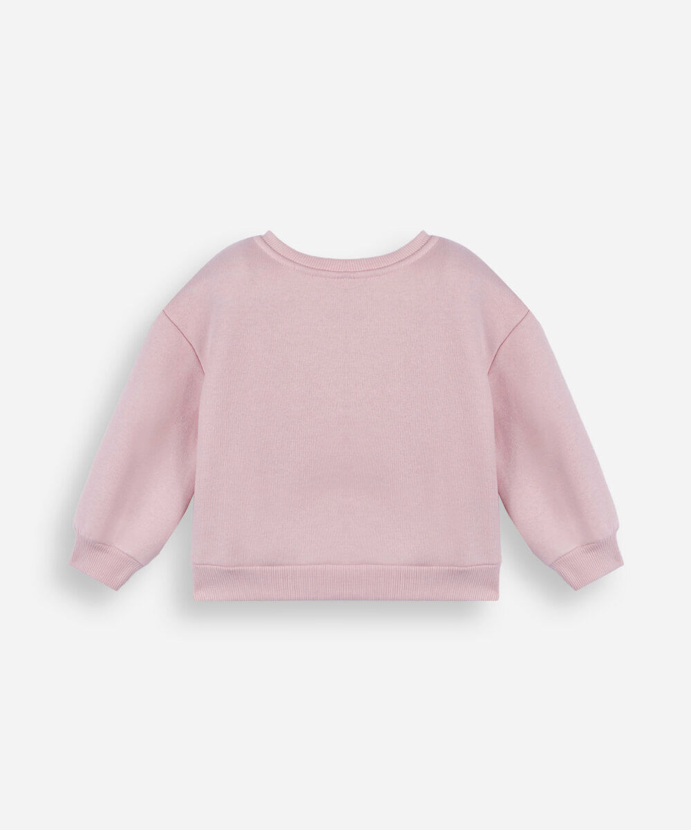 blusão infantil de moletom hello kitty rosa