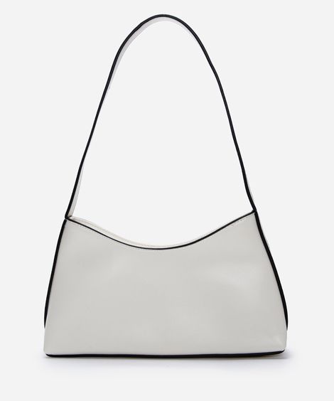 bolsa baguete off white
