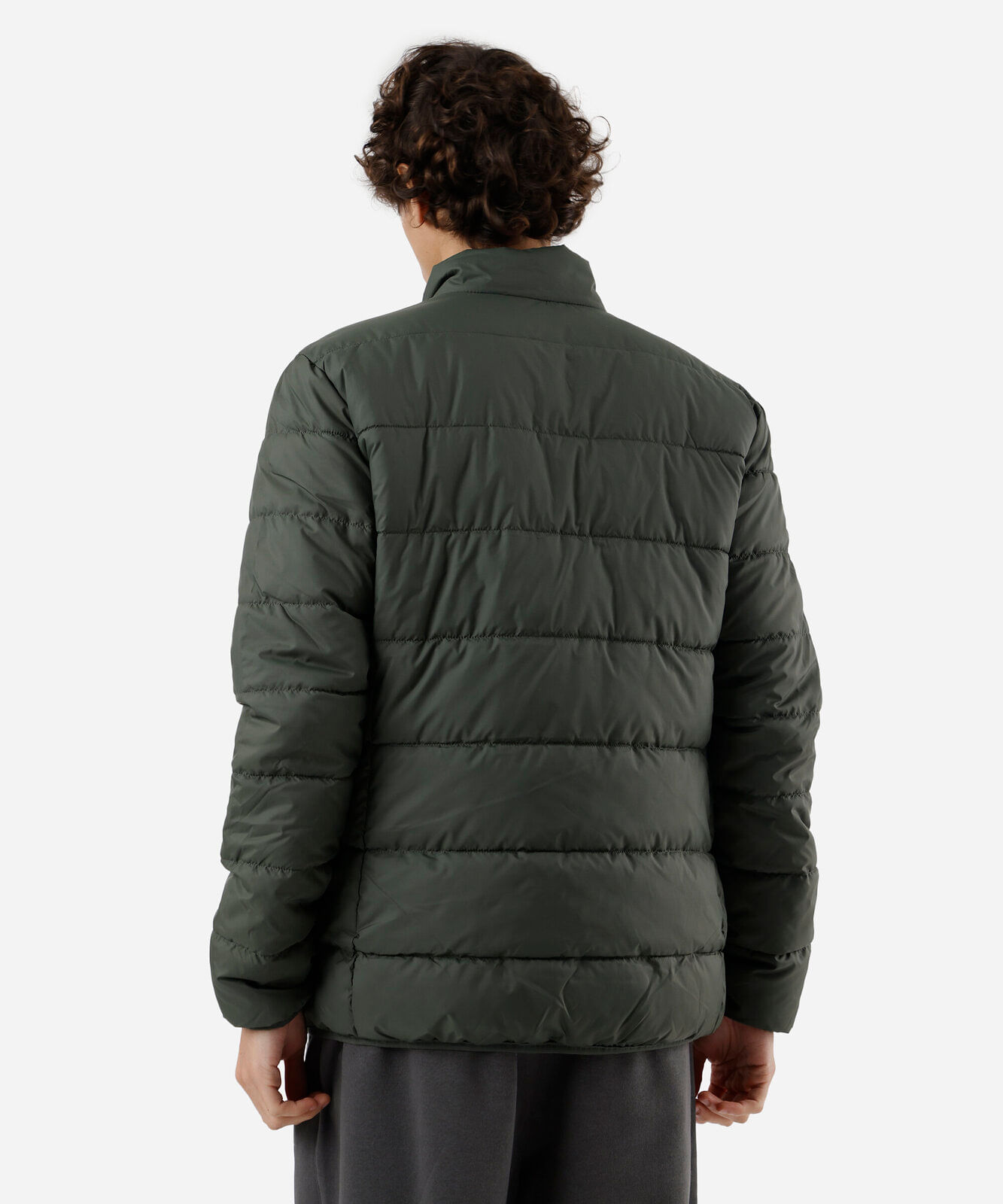 jaqueta puffer masculina verde
