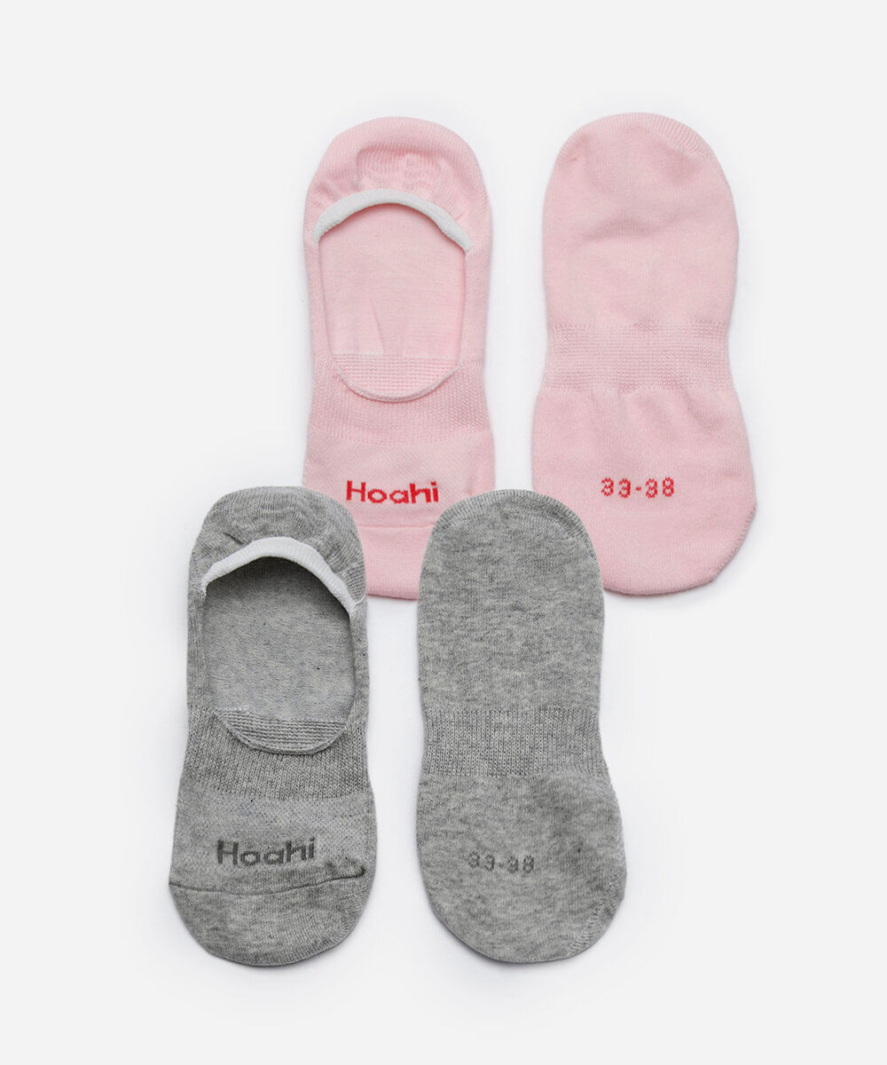 kit de 2 meias femininas invisíveis colorido