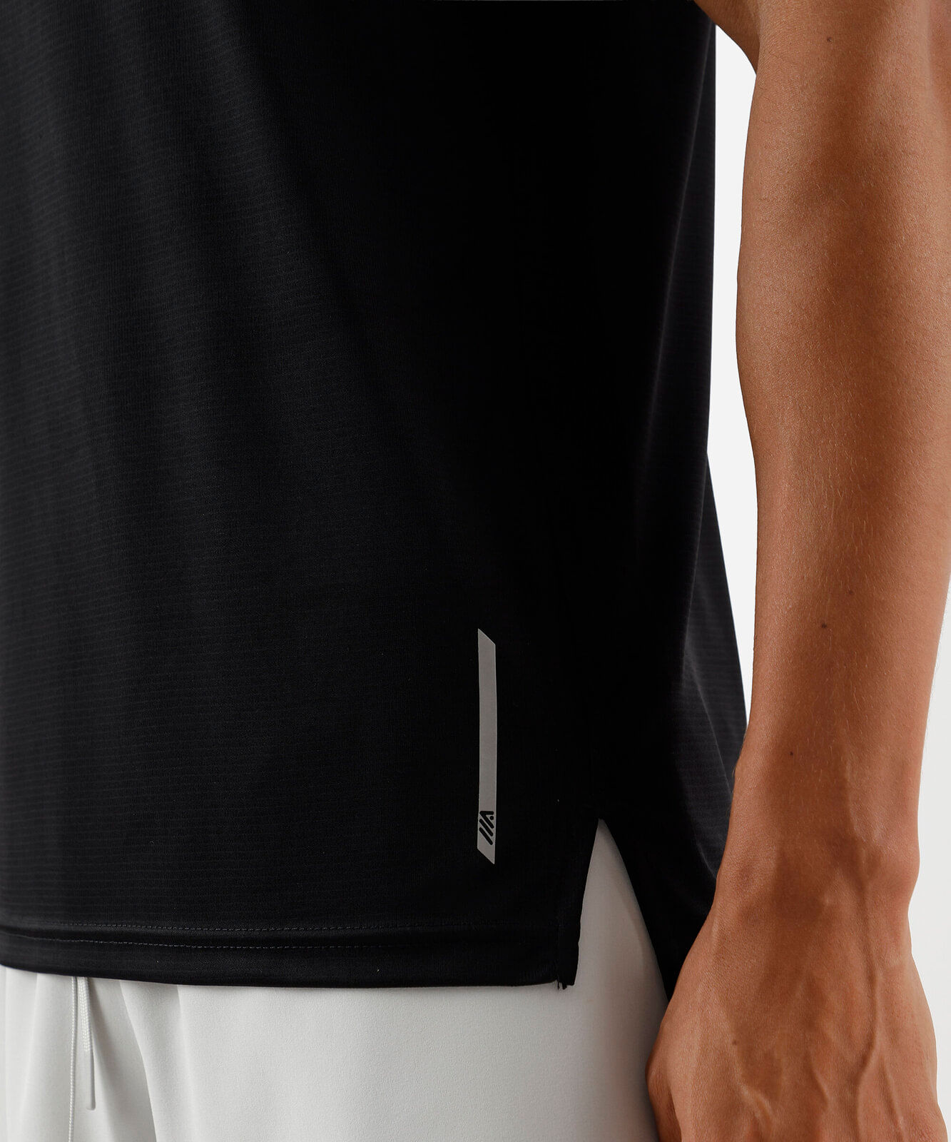 camiseta quadriculada esportiva ace preta