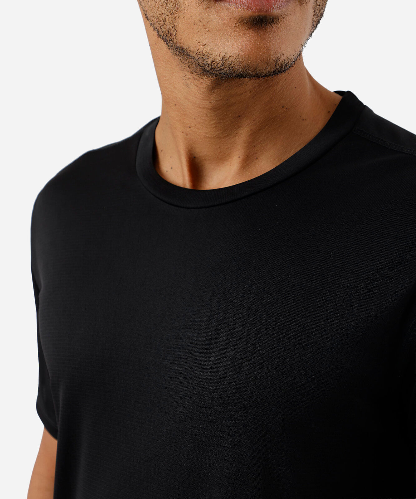 camiseta quadriculada esportiva ace preta