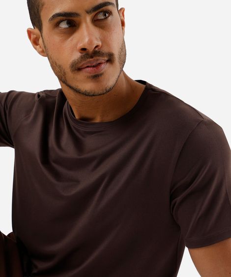 camiseta masculina basic ace marrom