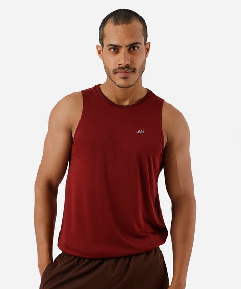 regata slim fit masculina esportiva vinho
