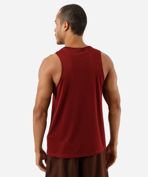 regata slim fit masculina esportiva vinho
