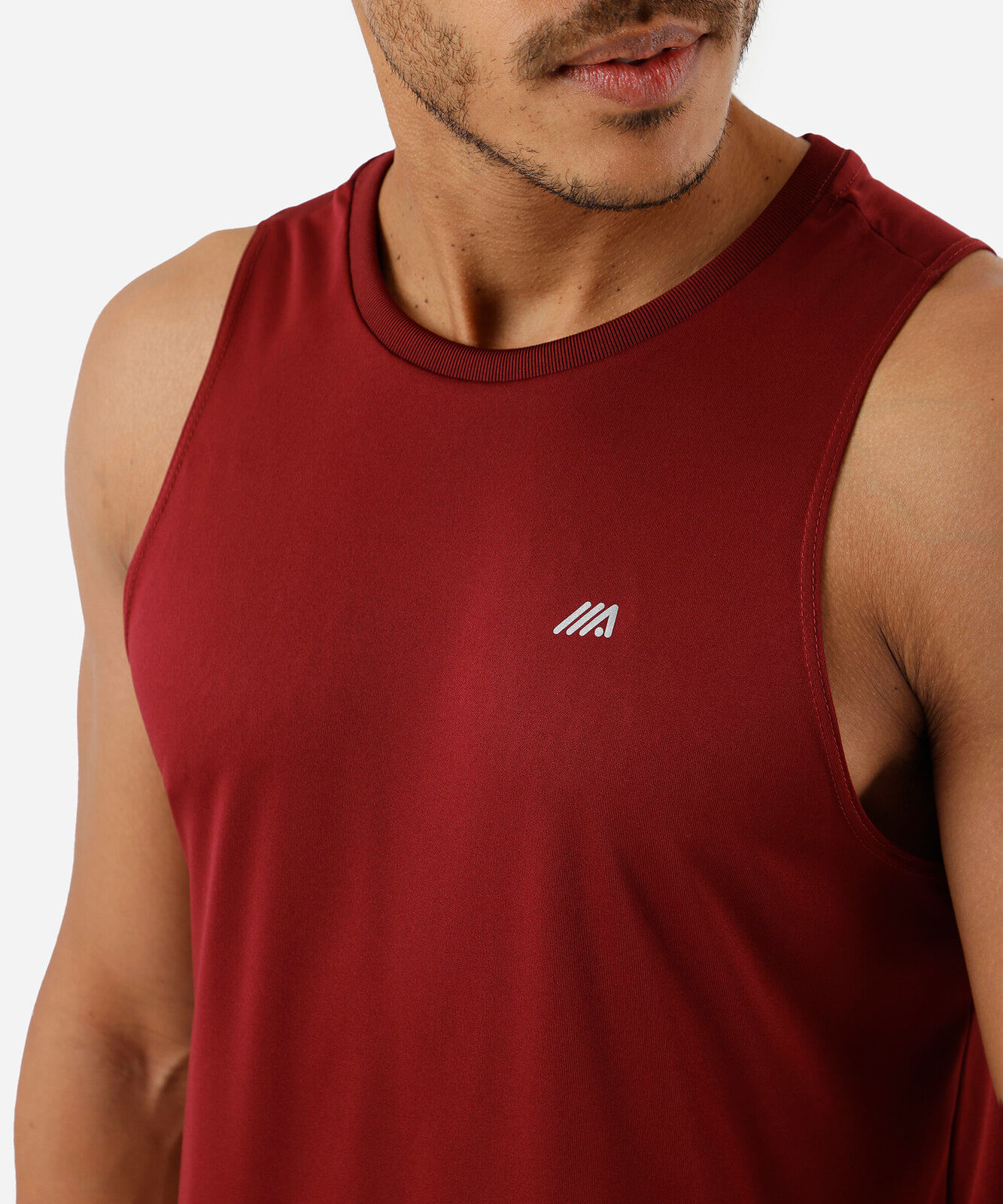 regata slim fit masculina esportiva vinho