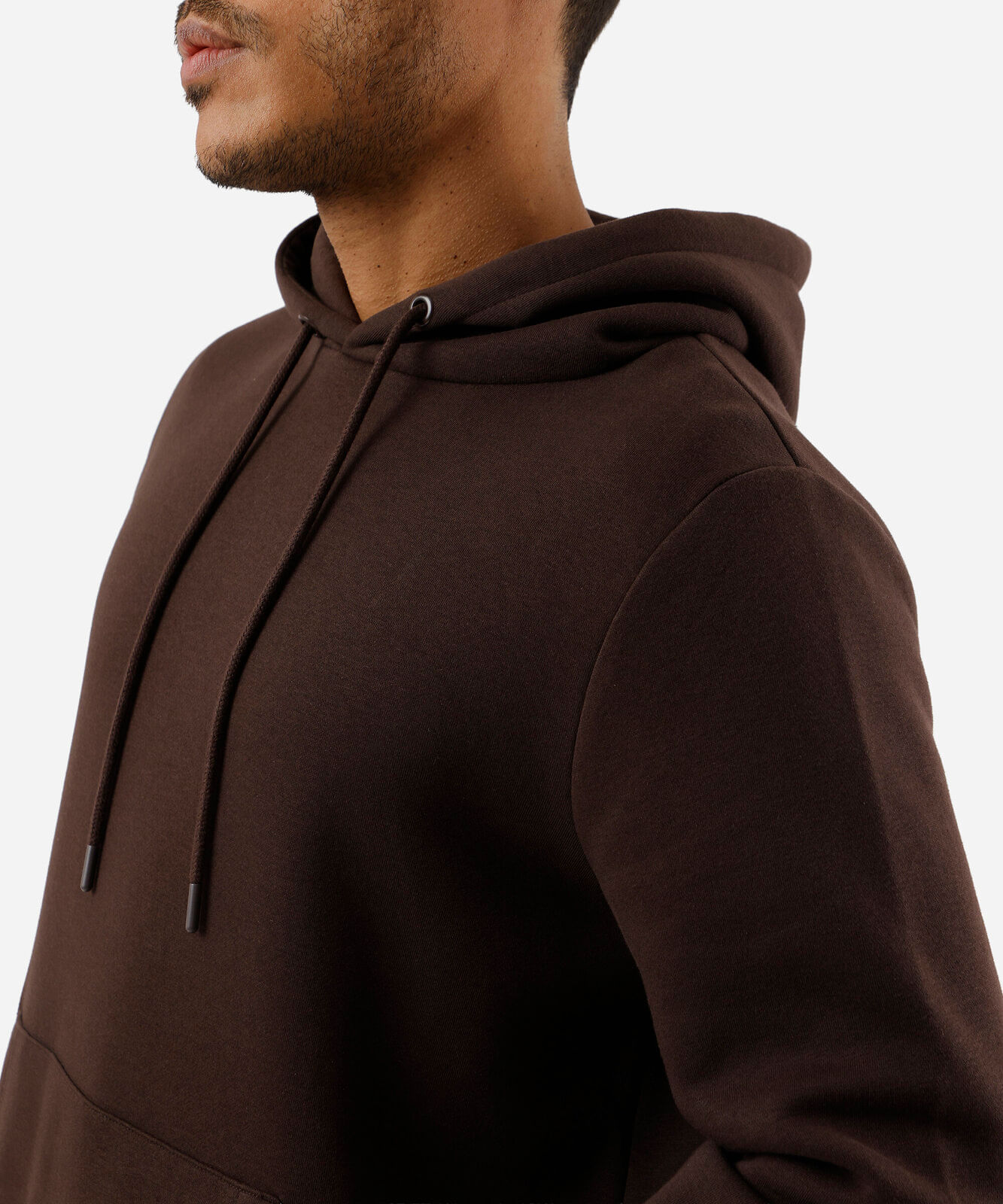 blusão oversized masculina de moletom esportivo ace marrom