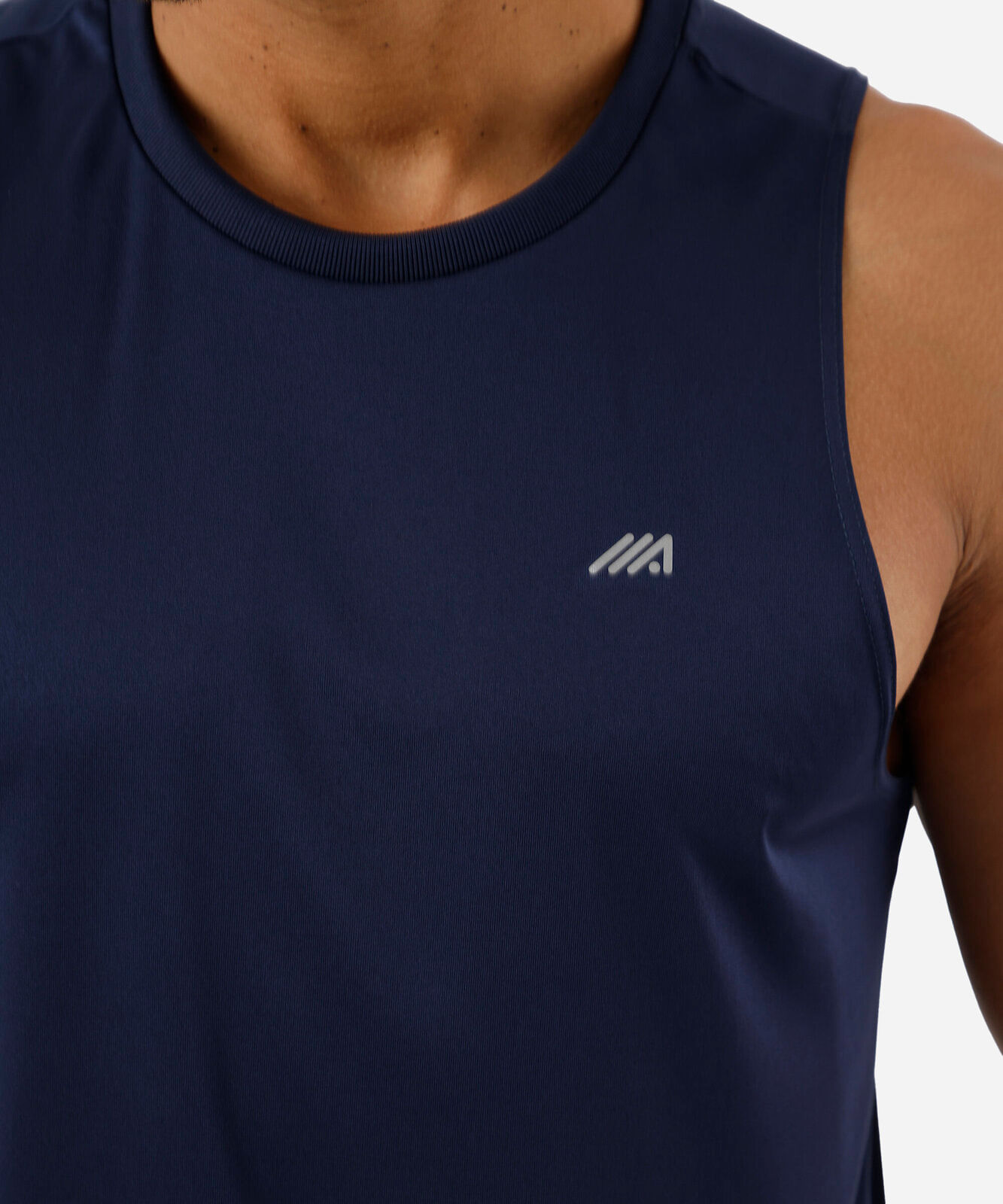 regata slim fit masculina esportiva azul