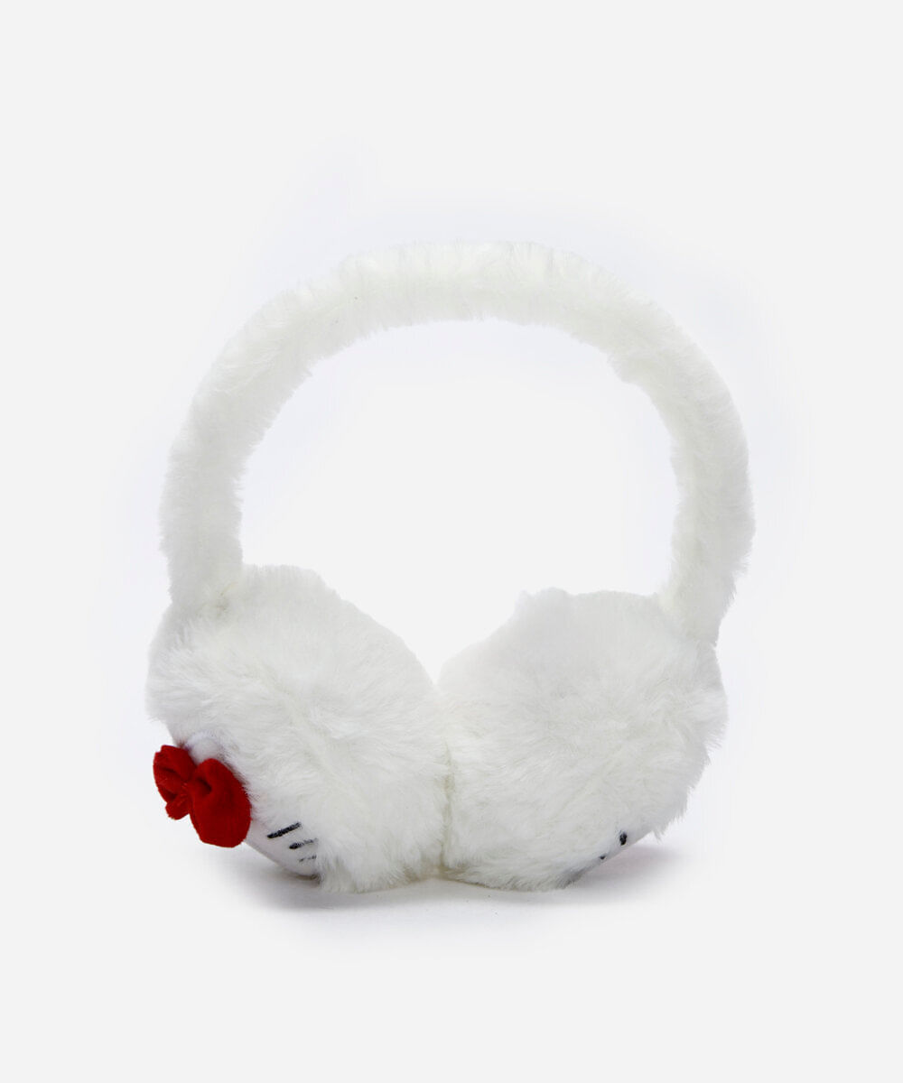 protetor de orelha infantil hello kitty  off white