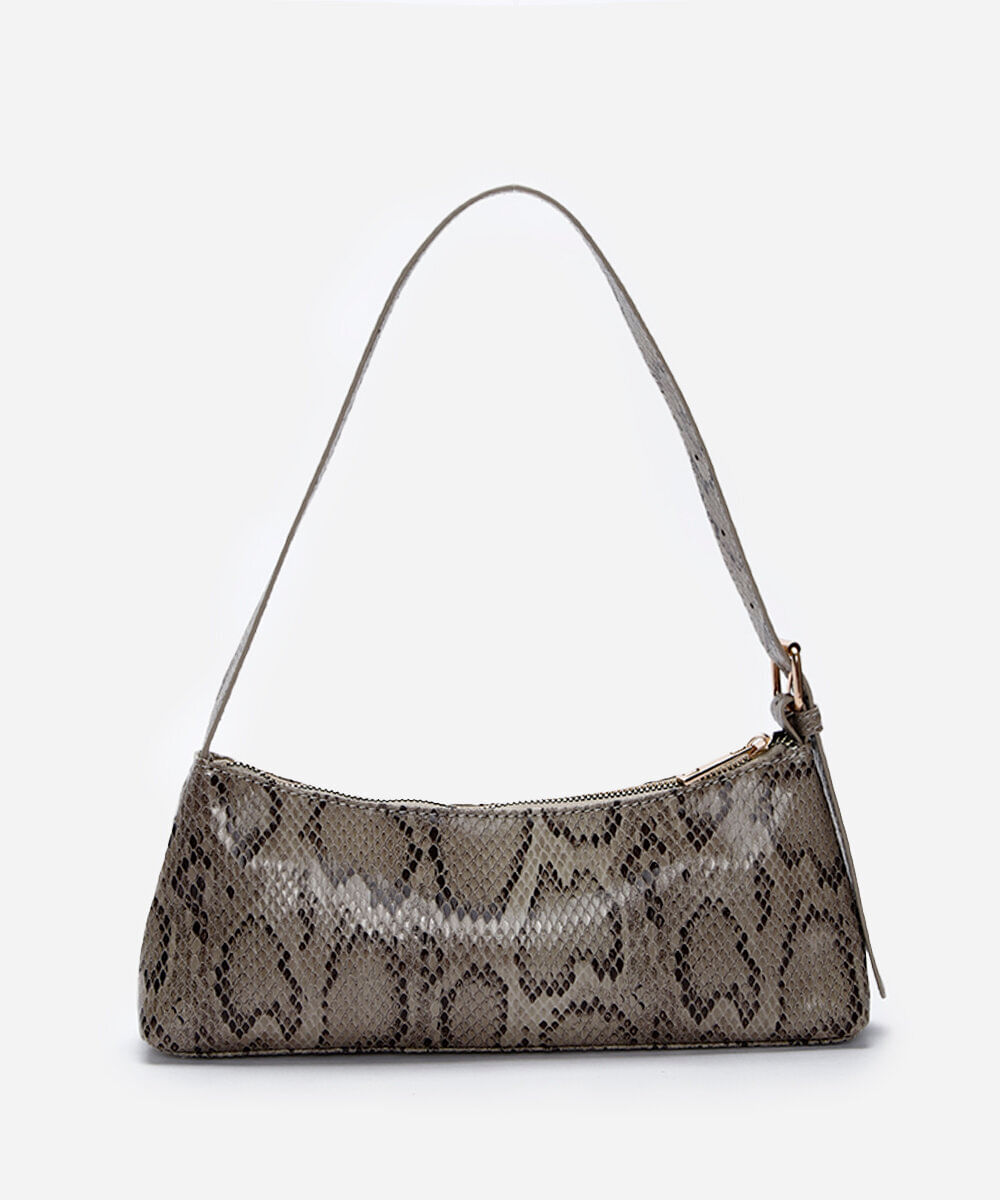 bolsa baguete com fivela colorido
