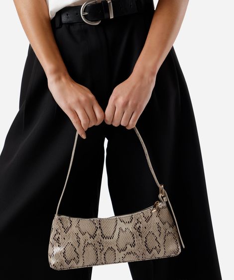 bolsa baguete com fivela colorido