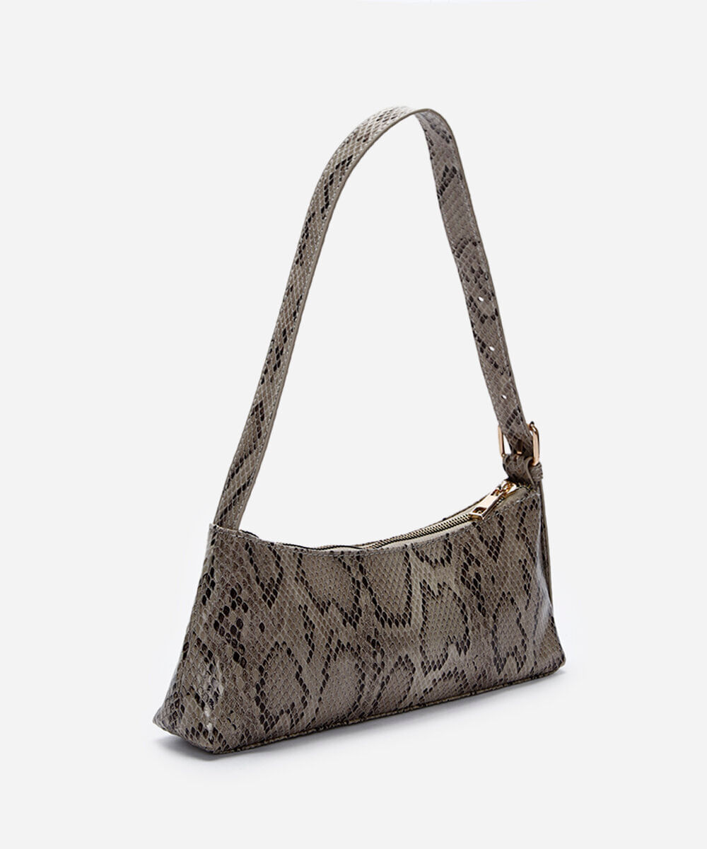 bolsa baguete com fivela colorido