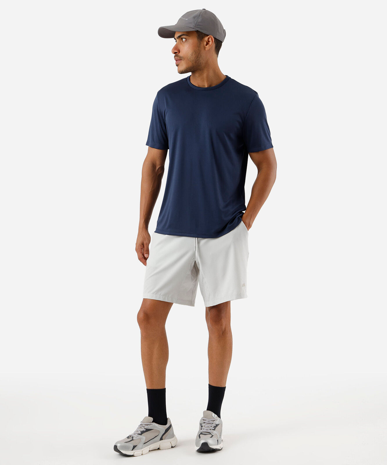 camiseta esportiva masculina azul