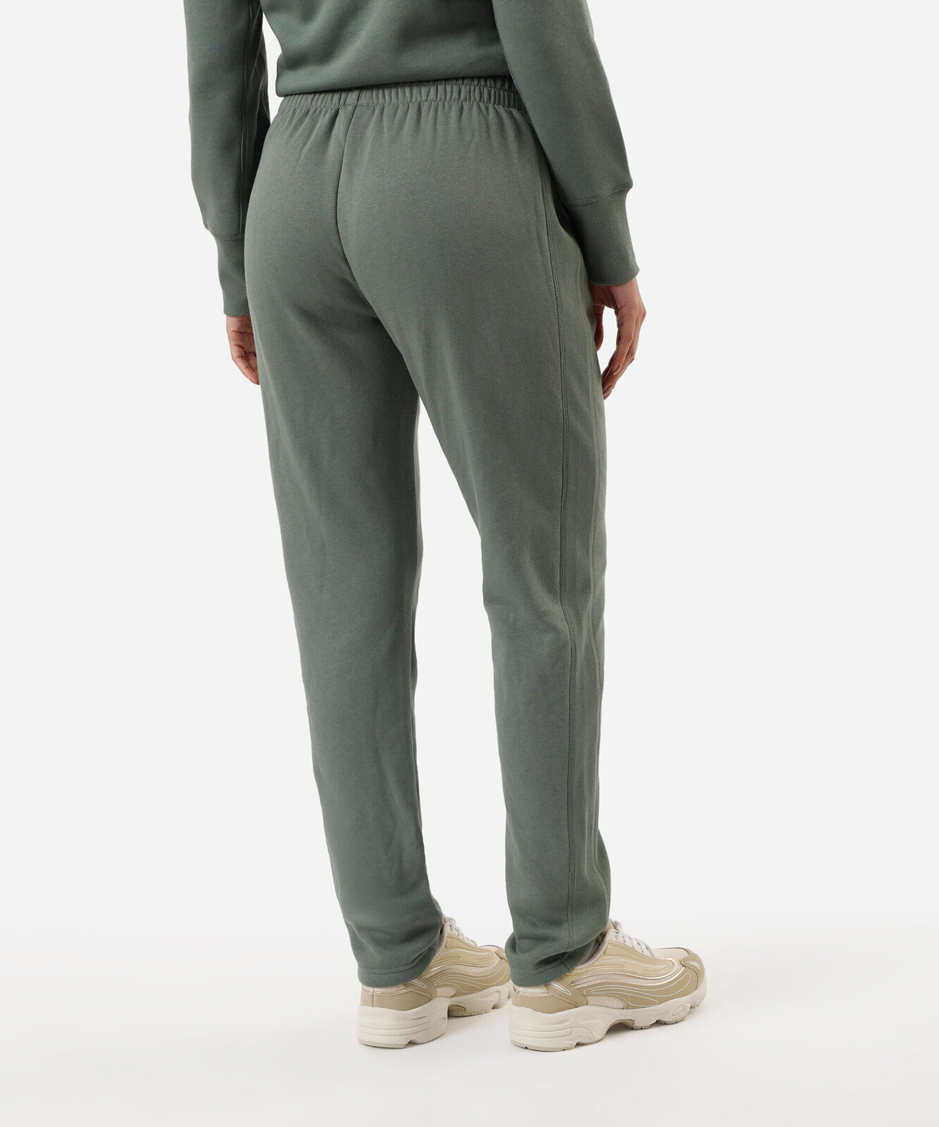 calça jogger feminina de moletom esportiva verde