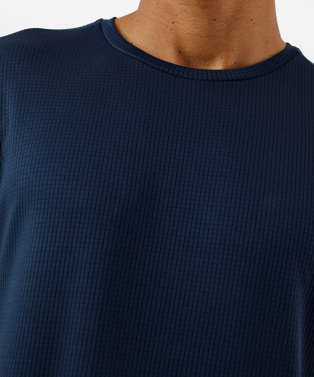 camiseta masculina esportiva quadriculada azul