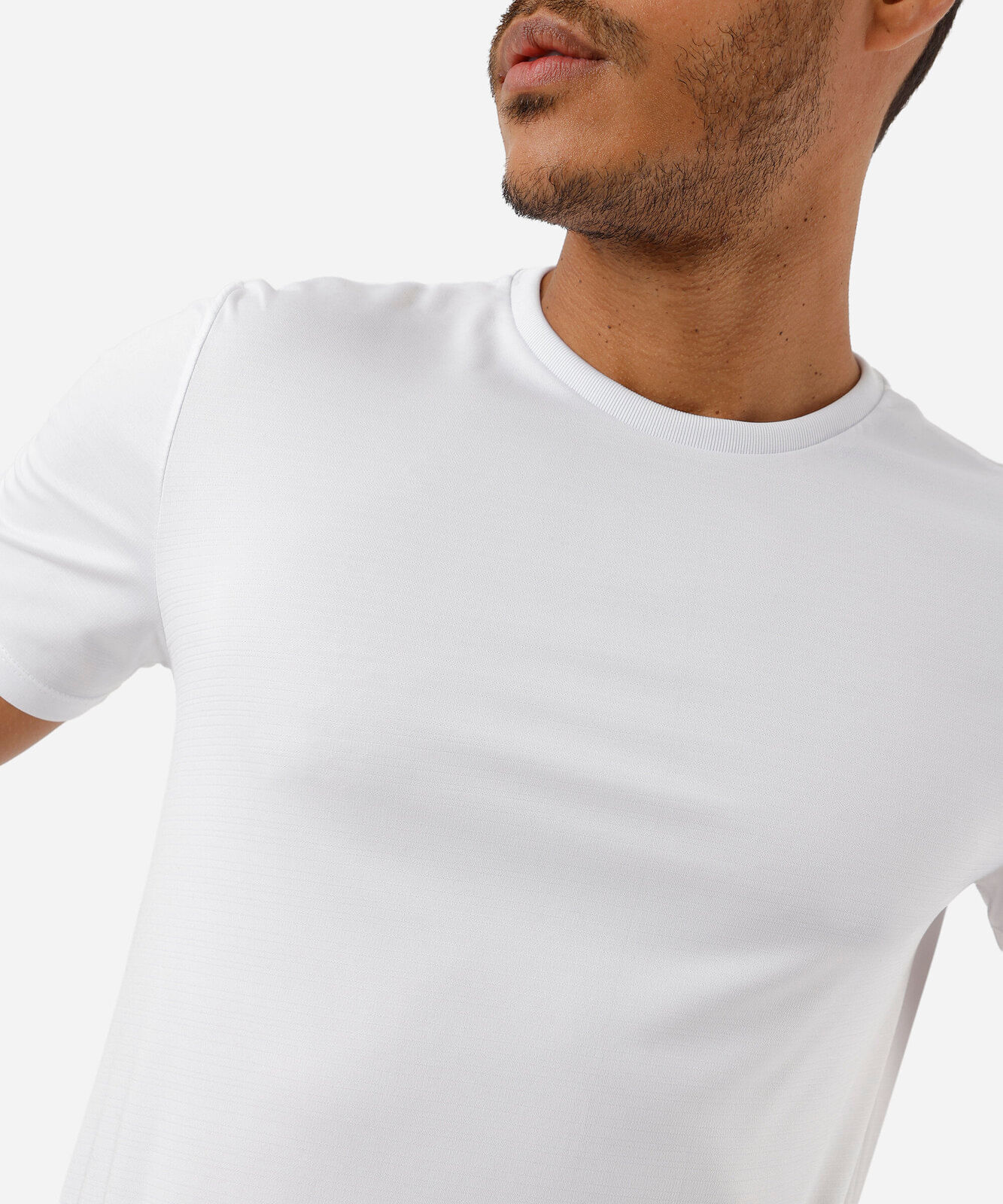 camiseta masculina básica esportiva manga curta branca