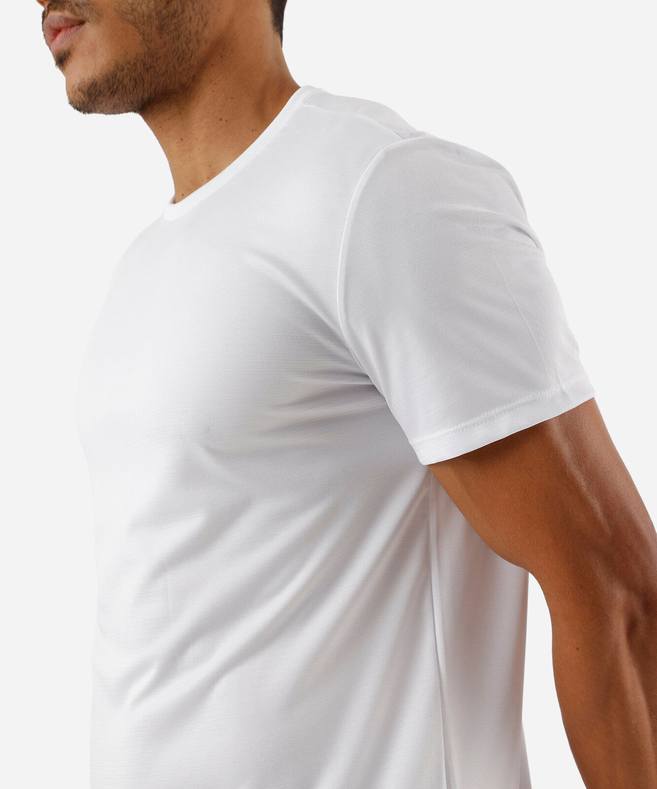 camiseta masculina básica esportiva manga curta branca