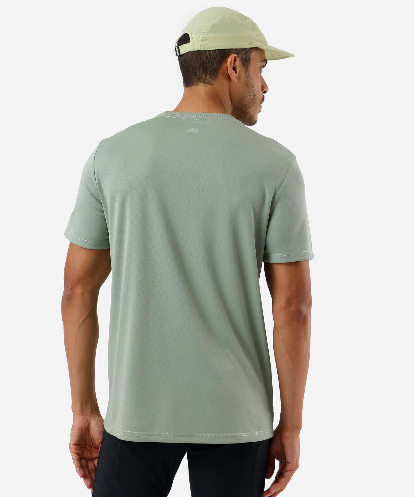 camiseta masculina básica esportiva manga curta verde