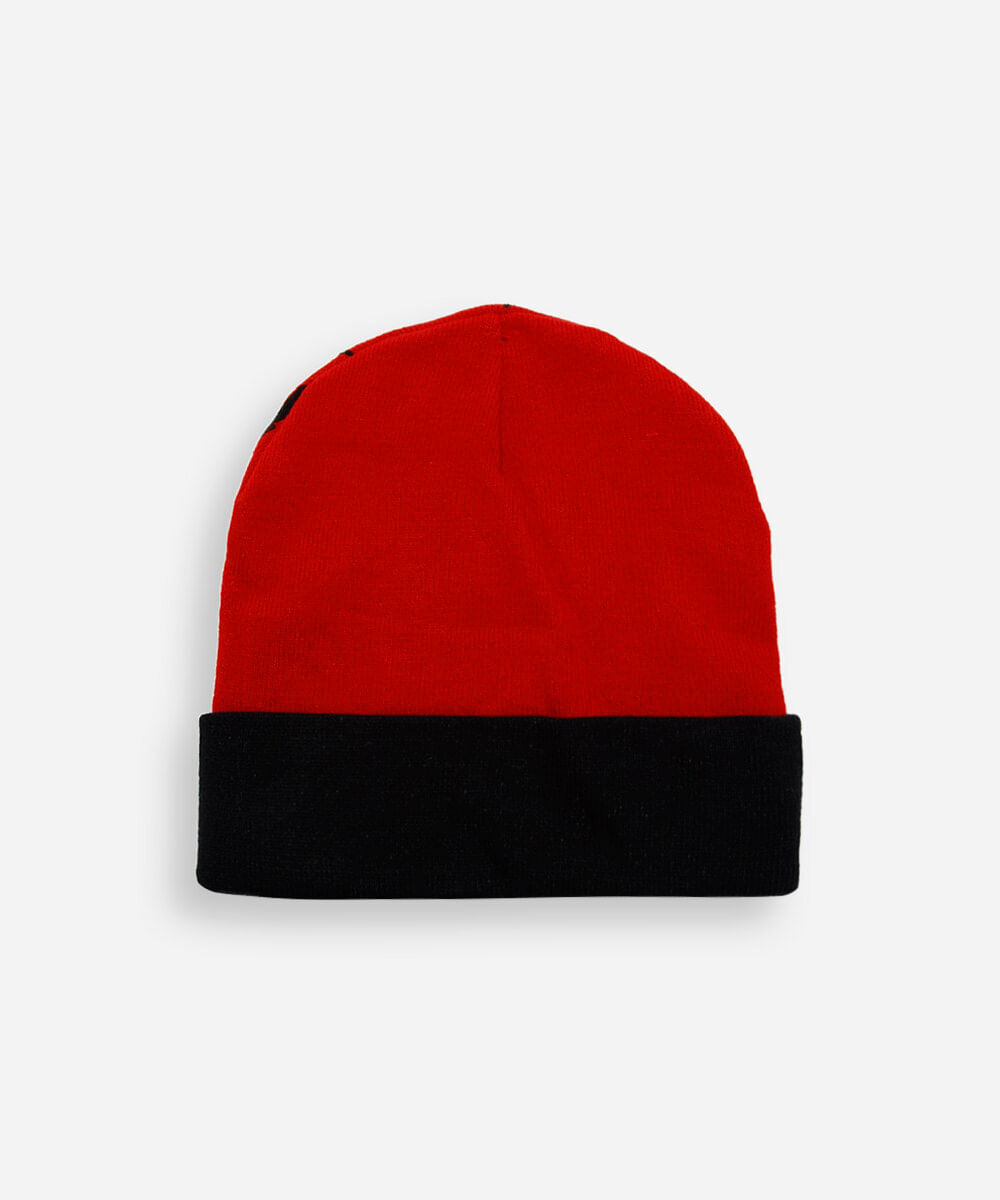 kit de gorro infantil de tricot homem aranha com luva vermelho