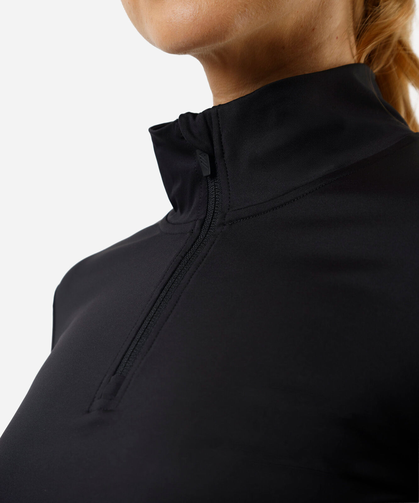 blusa esportiva feminina gola alta preta