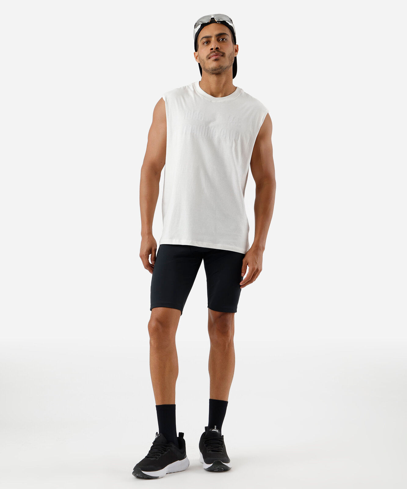 regata esportiva machão masculina de algodão estampada off white