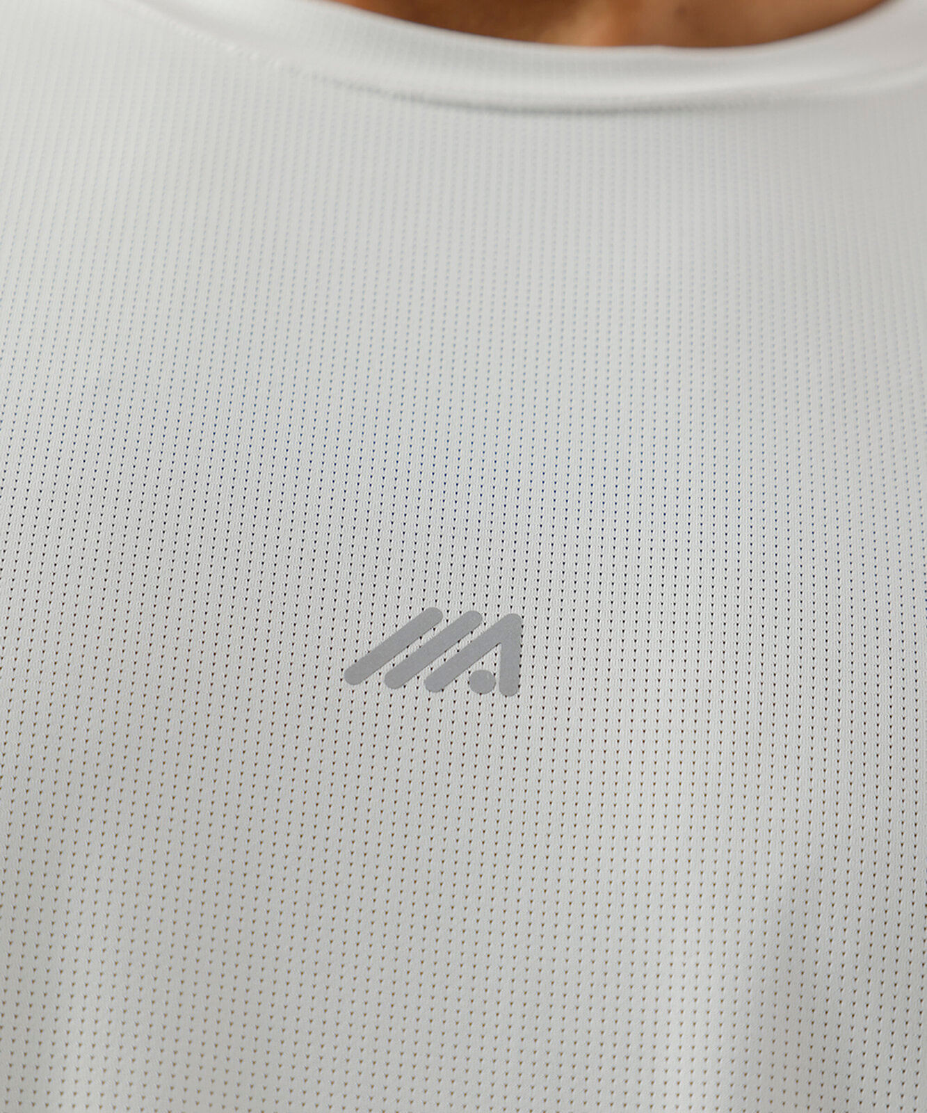camiseta esportiva masculina de poliamida manga curta cinza