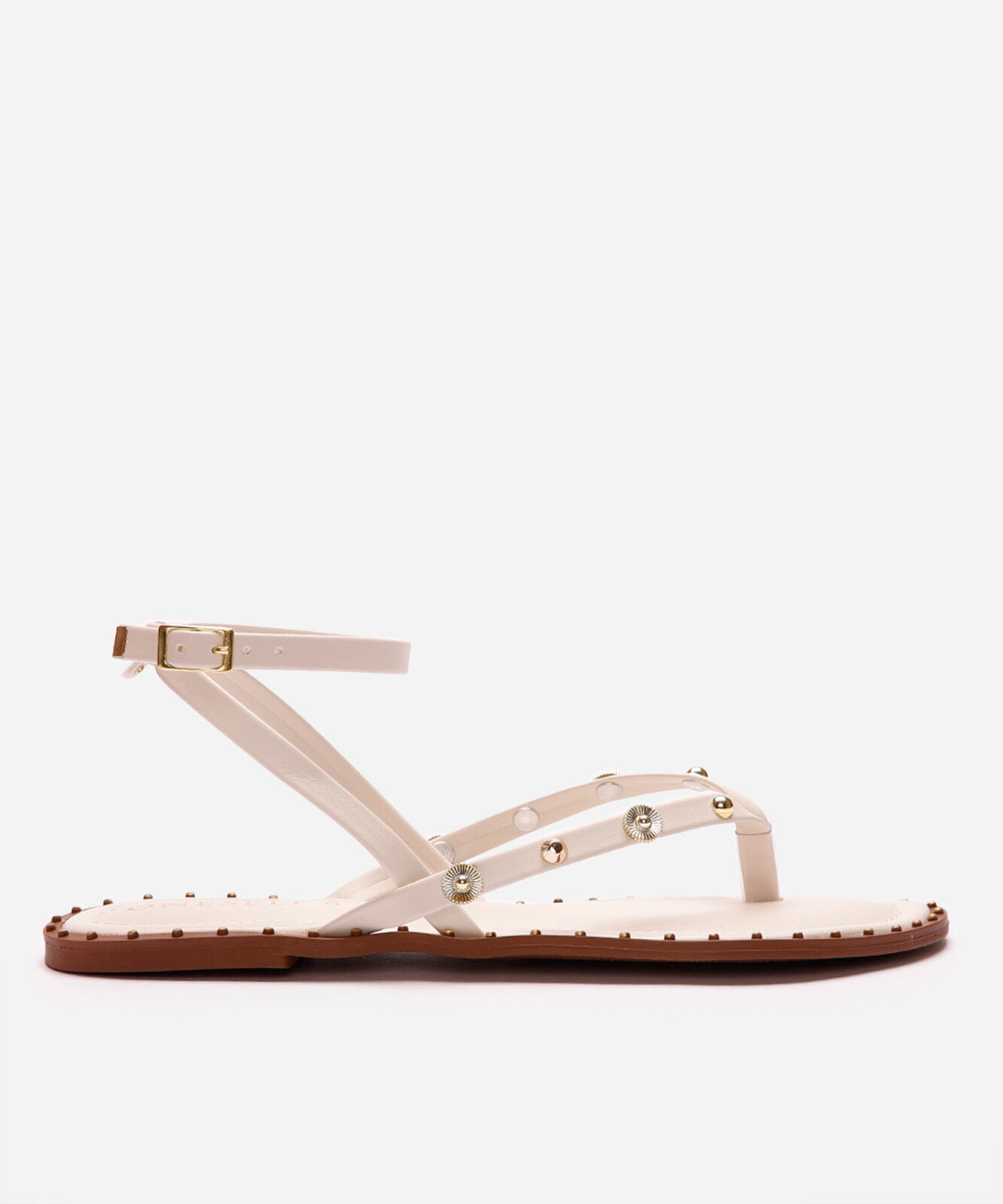 rasteirinha com tachas oneself off white