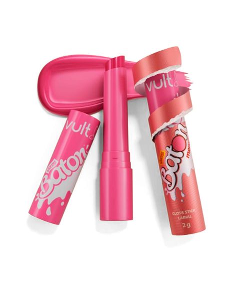 gloss labial stick vult e baton rosa 2g