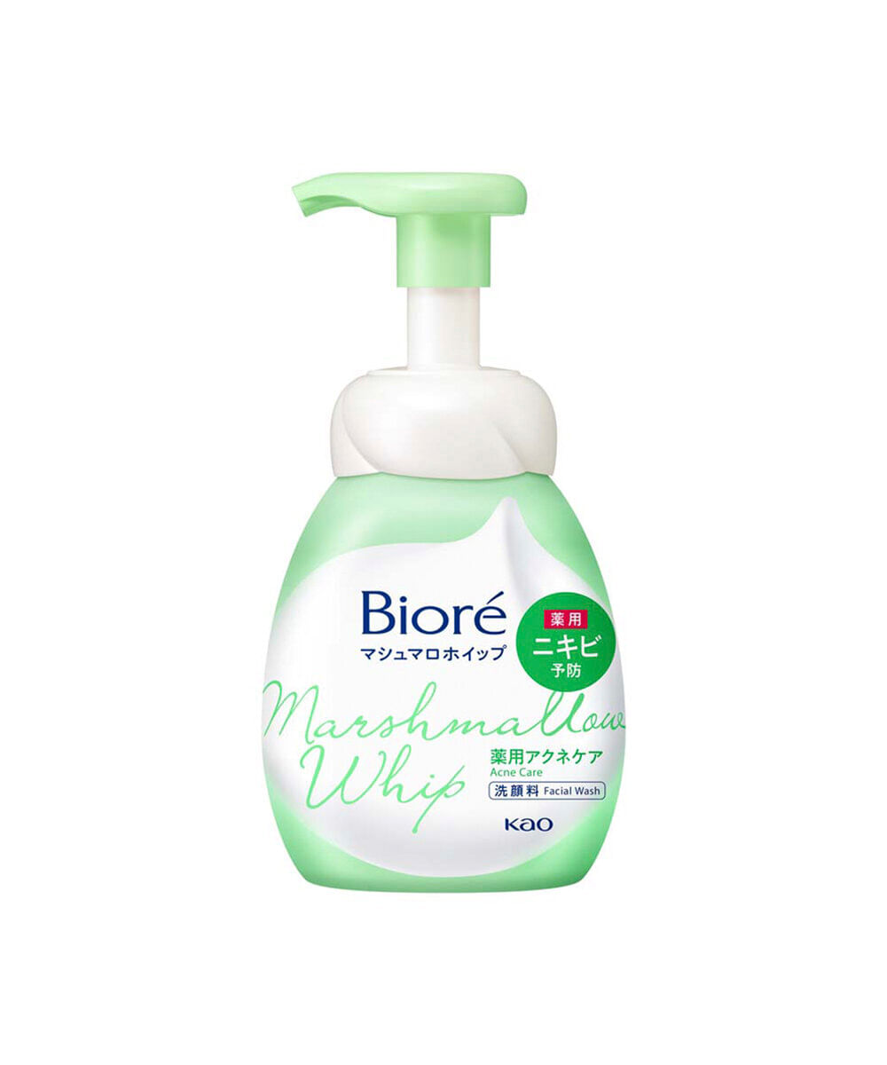 sabonete facial bioré marshmallow whip facial acne care 150ml