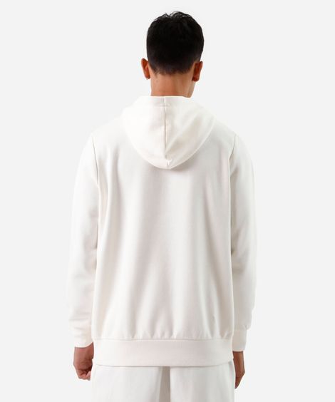 blusão oversized masculina de moletom esportivo ace off white